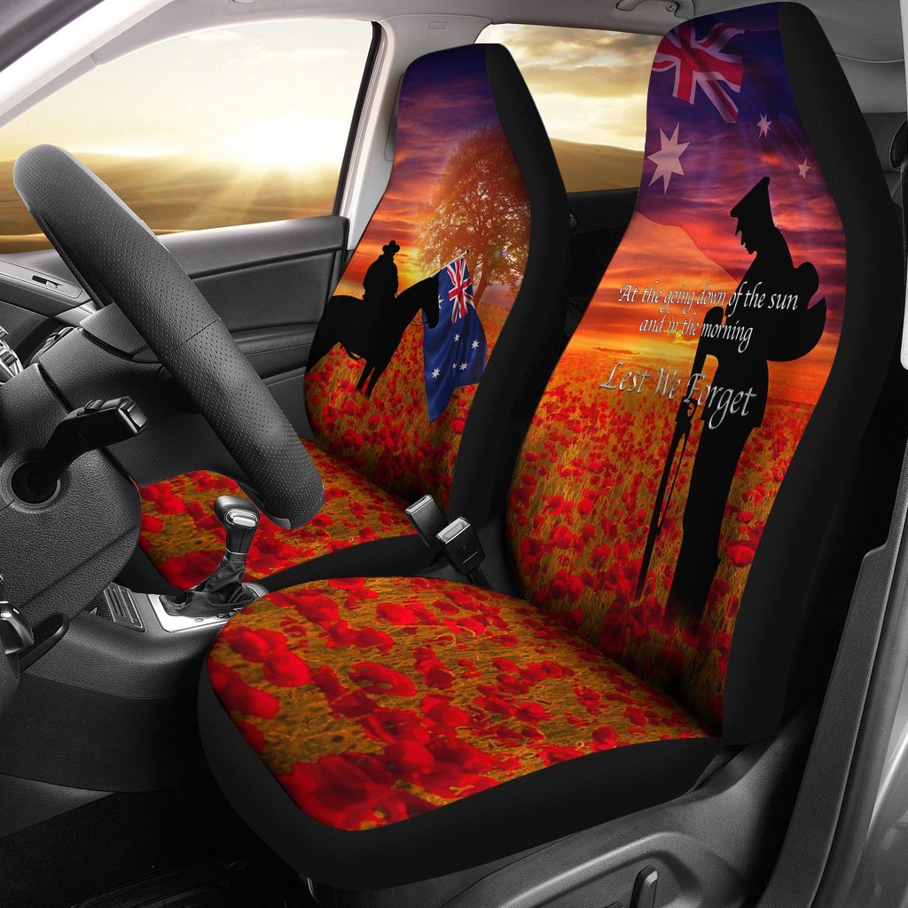 ANZAC Day 2021 Car Seat Covers - Lest We Forget - Vibe Hoodie Shop