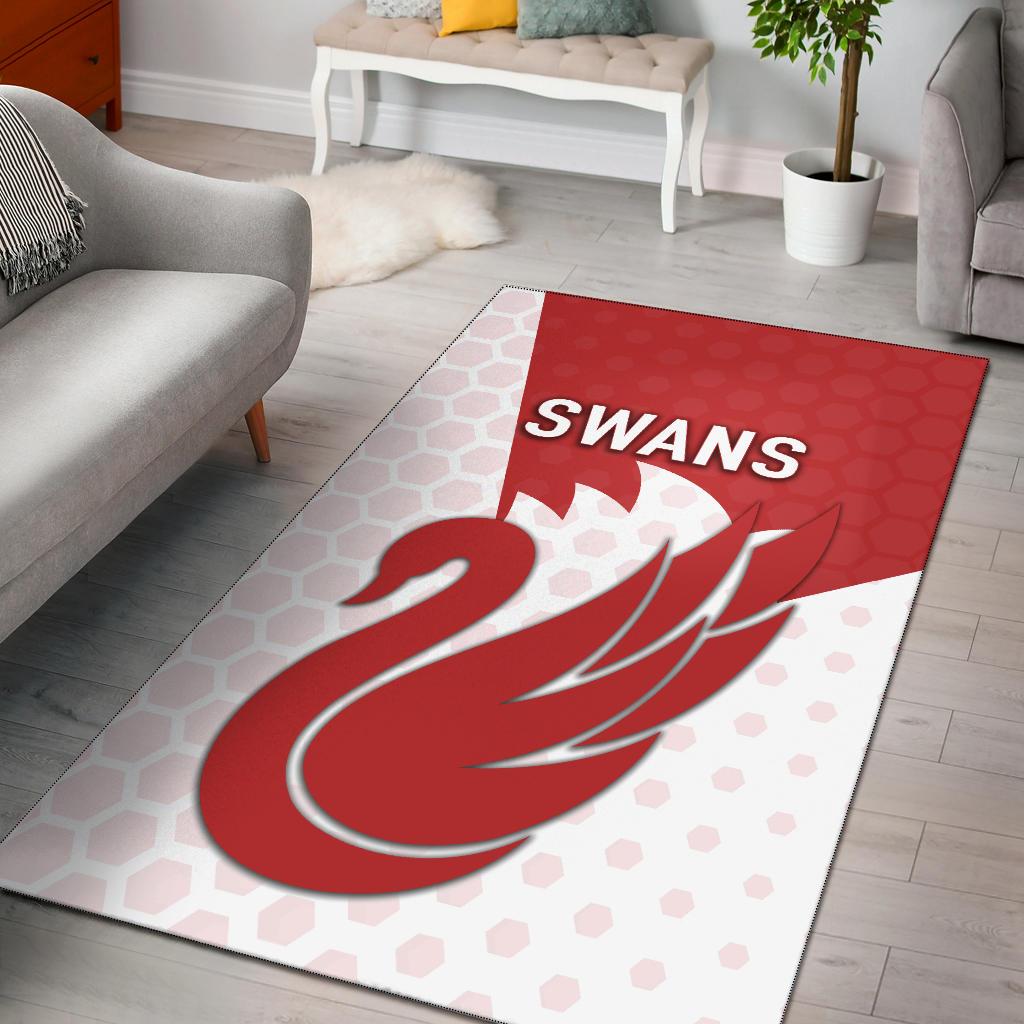 Sydney Area Rug Swans - Vibe Hoodie Shop