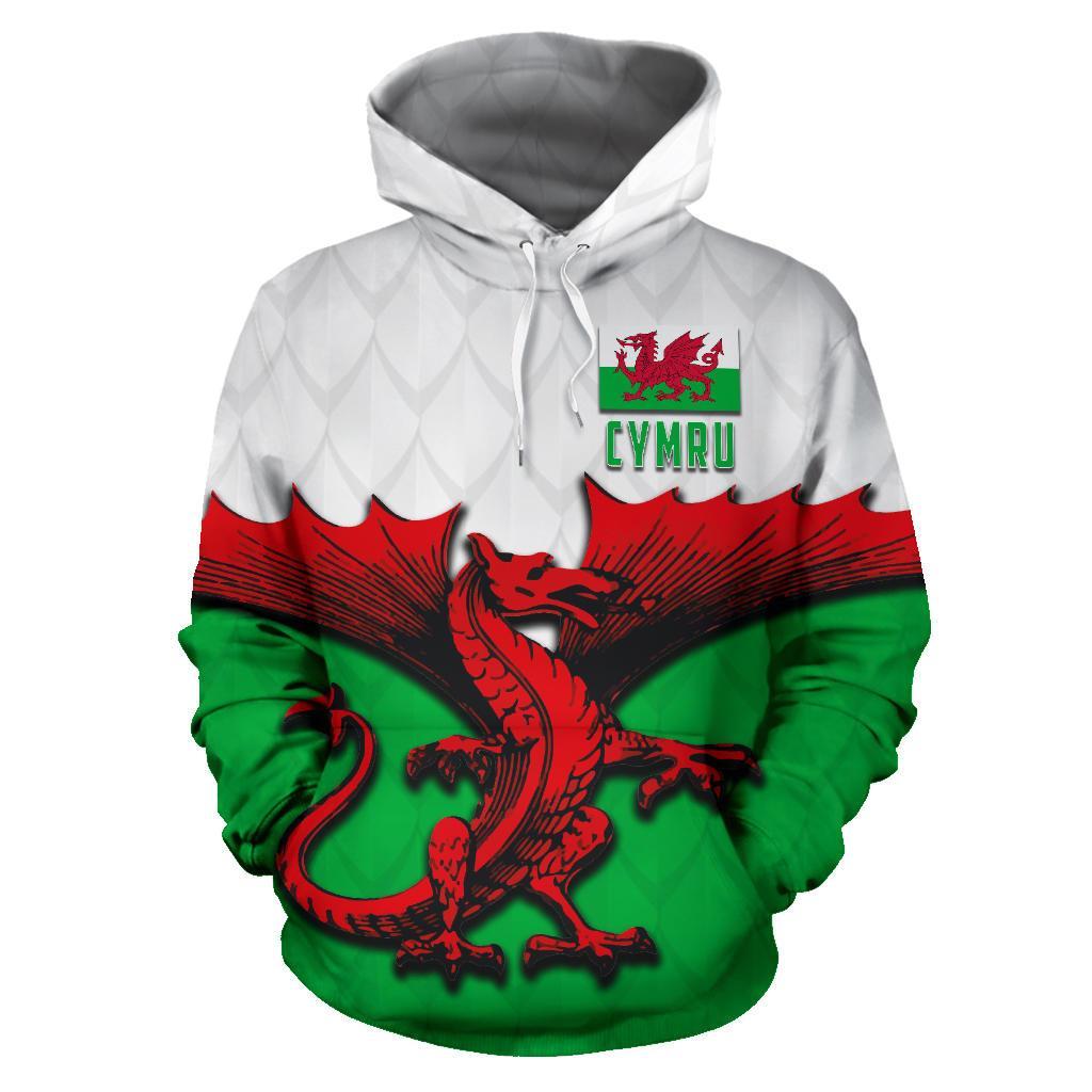 Wales Hoodie Welsh Dragon Pullover Hoodie - Vibe Hoodie Shop