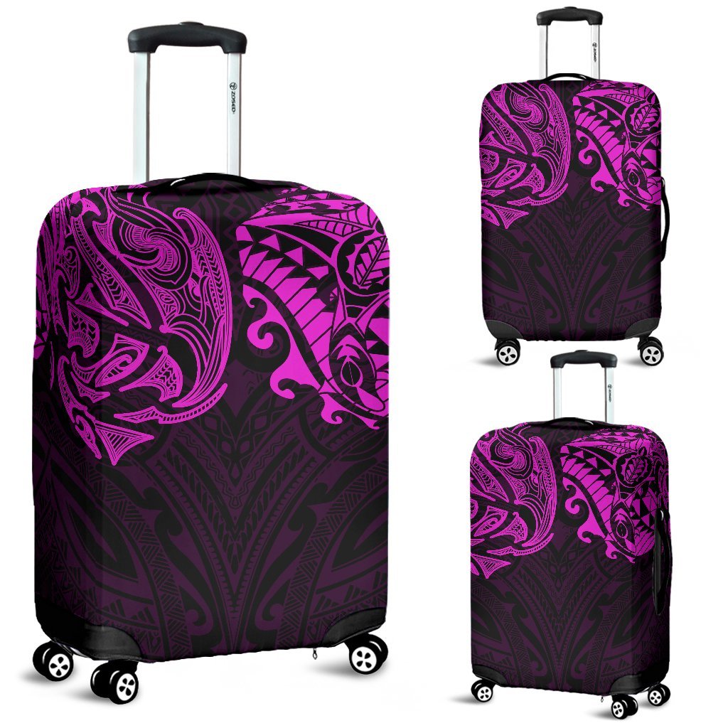 New Zealand Luggage Covers, Maori Polynesian Tattoo Purple - Vibe Hoodie Shop