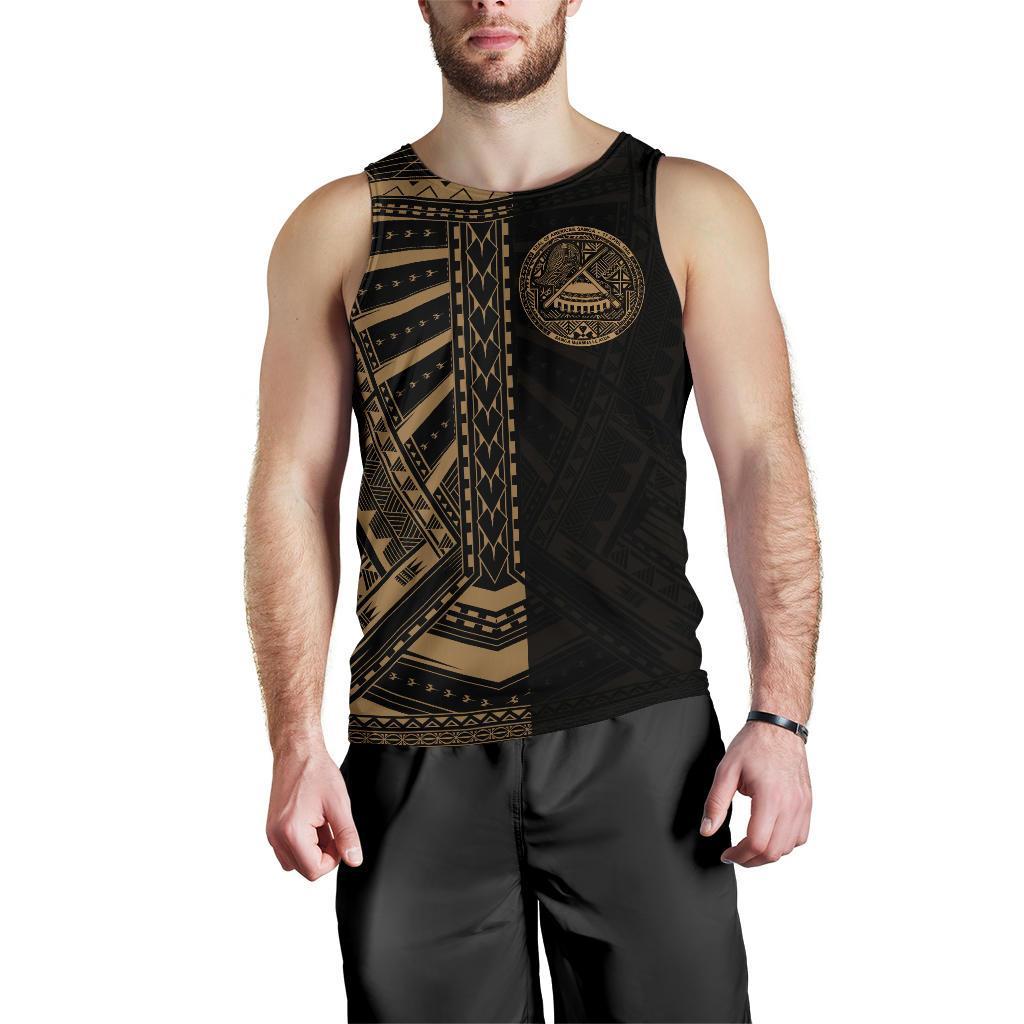 American Samoa Men's Tank Top - Half Style - Vibe Hoodie Shop