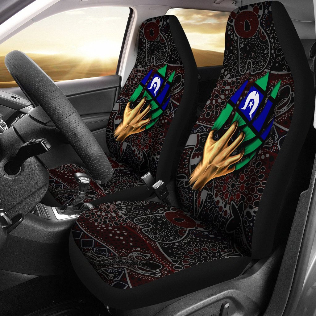 Aboriginal Car Seat Covers - Torres Strait Blood In Me - Vibe Hoodie Shop