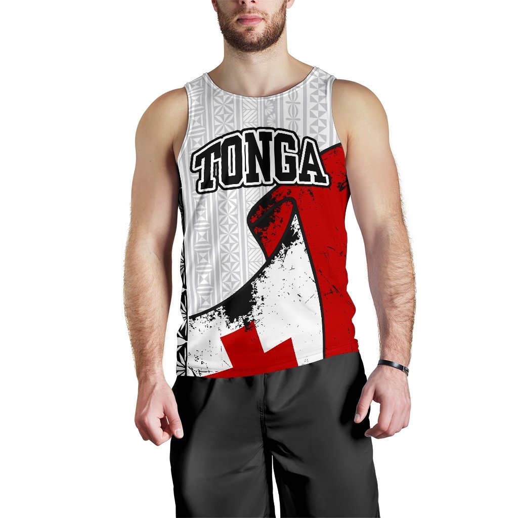 Tonga Special White Men's Tank Top - Vibe Hoodie Shop