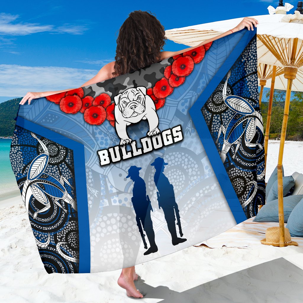 Australia Bulldogs Rugby Sarong ANZAC Day Survival World - Vibe Hoodie Shop