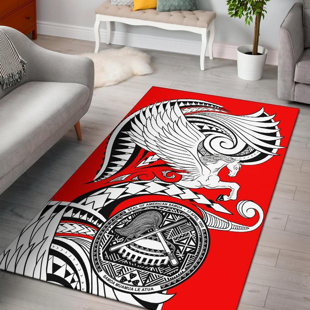 American Samoa Area Rug - Angel Horse - Vibe Hoodie Shop