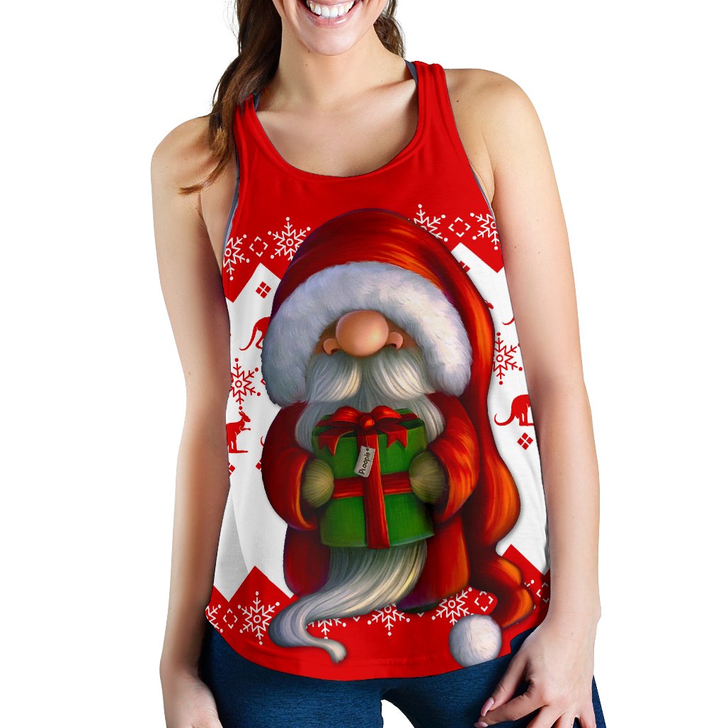Australia Christmas Racerback Tank - Christmas Gnome Tank Top - Vibe Hoodie Shop