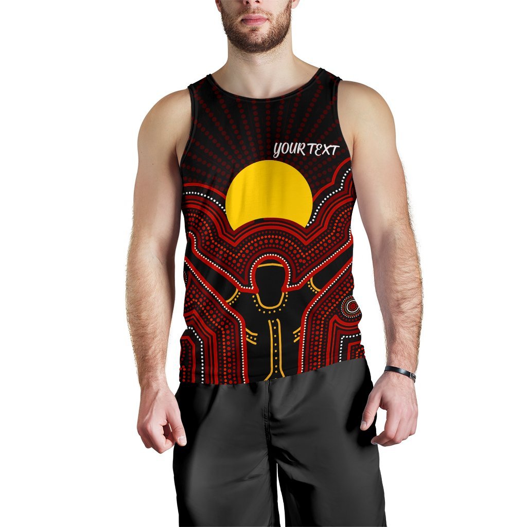 Aboriginal Personalised Men's Tank Top - The Sun Always Shines - Vibe Hoodie Shop