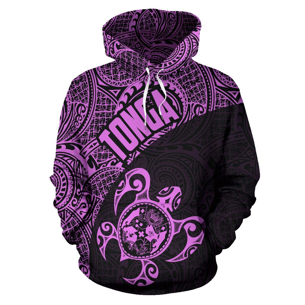 Hoodie Tonga Coat Of Arms Turtle Polynesian Pattern 05 - Vibe Hoodie Shop