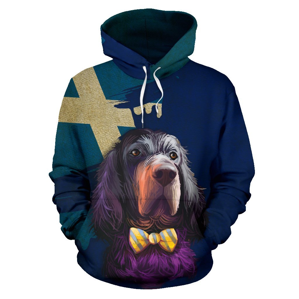 Scotland Gorden Setter Royal All Over Hoodie - Vibe Hoodie Shop