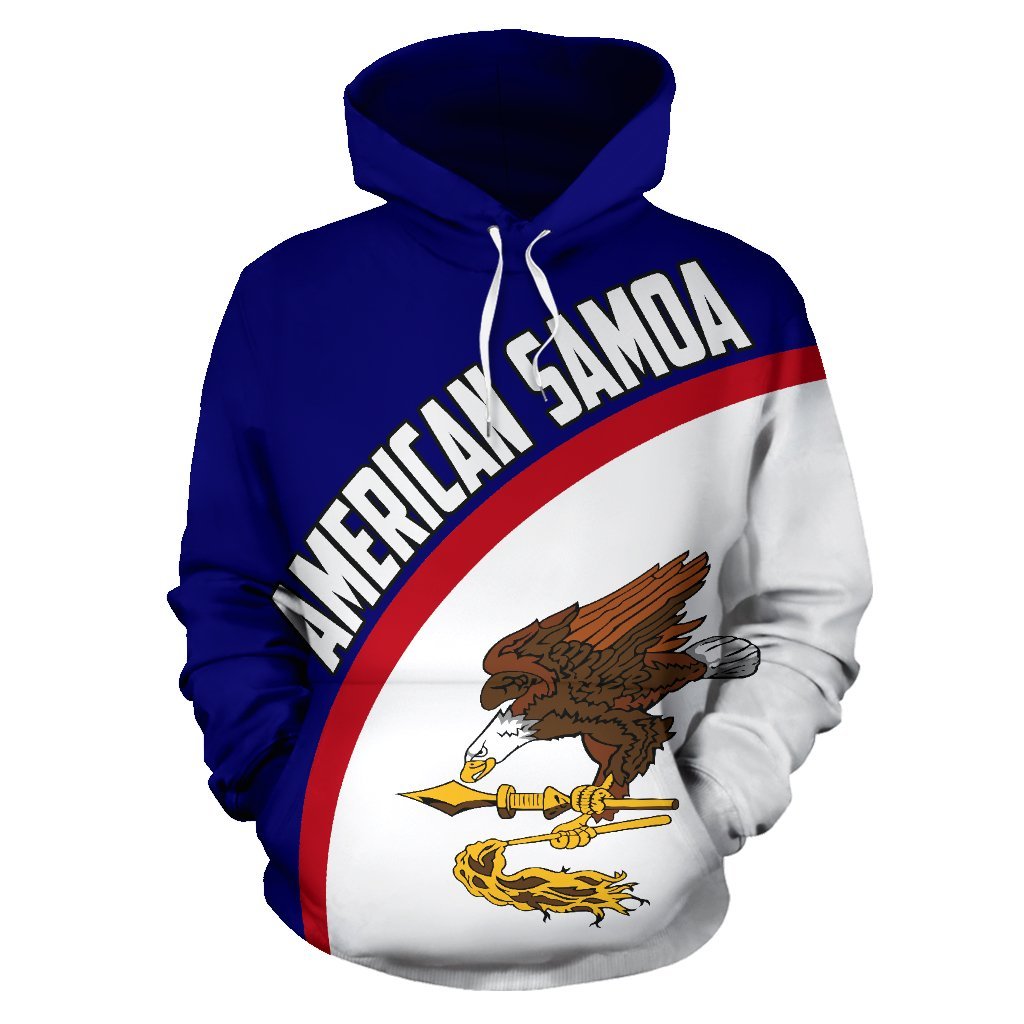 American Samoa Hoodie Wave Flag Color - Vibe Hoodie Shop