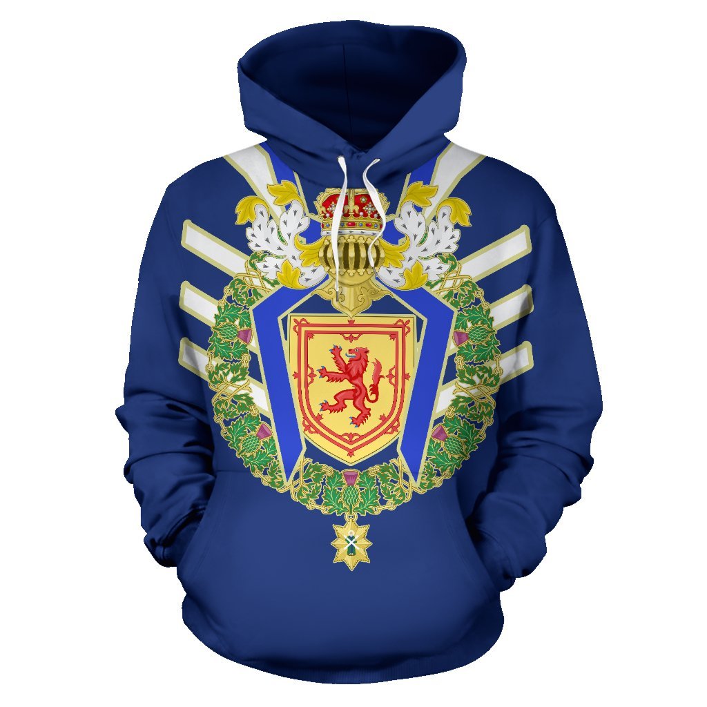 Scotland Coat Of Arms All Over Hoodie - Vibe Hoodie Shop