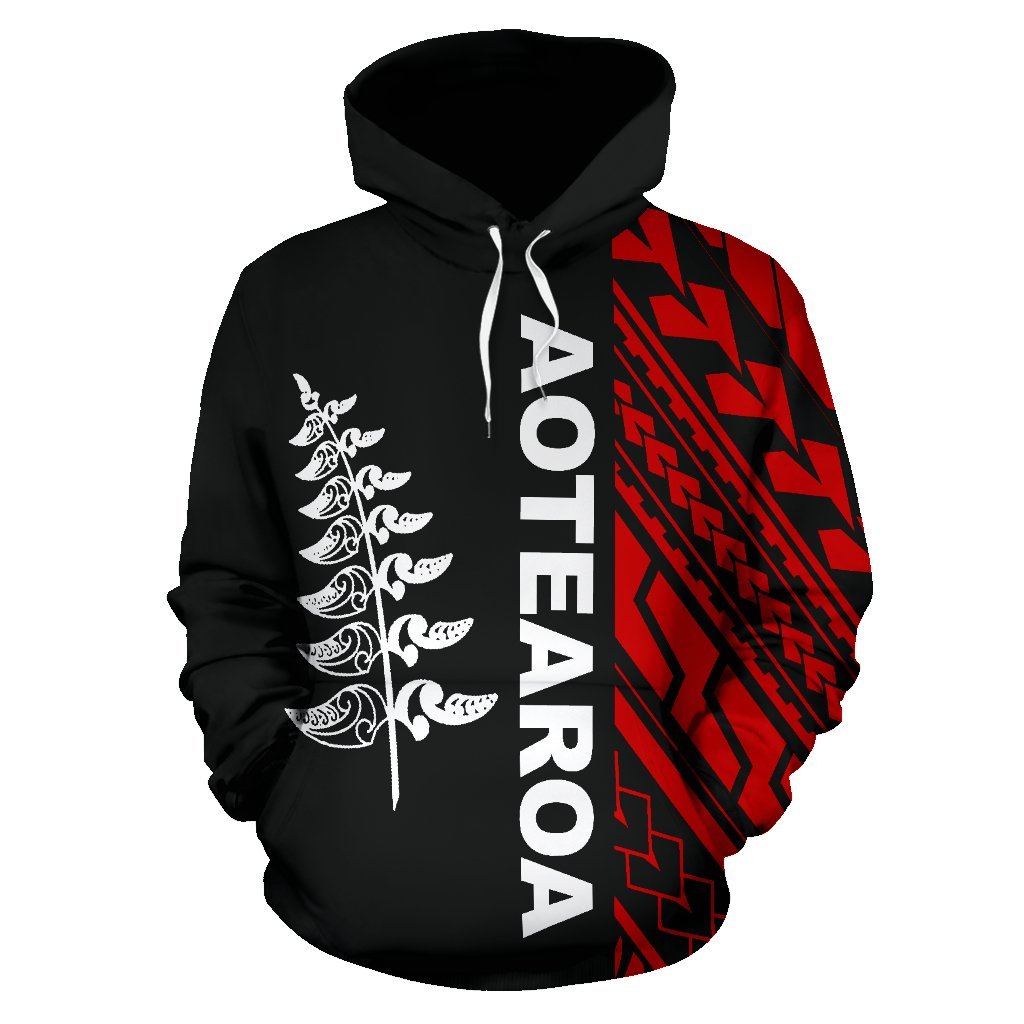 New Zealand Maori Aotearoa All Over Print Hoodie - Vibe Hoodie Shop