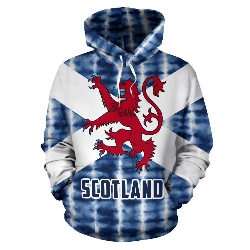 Scotland Hoodie Tie Dye Style Lion - Vibe Hoodie Shop