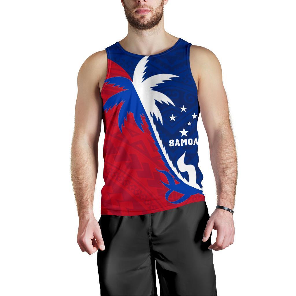 Samoa Coconut Tree Men's Tank Top - Vibe Hoodie Shop