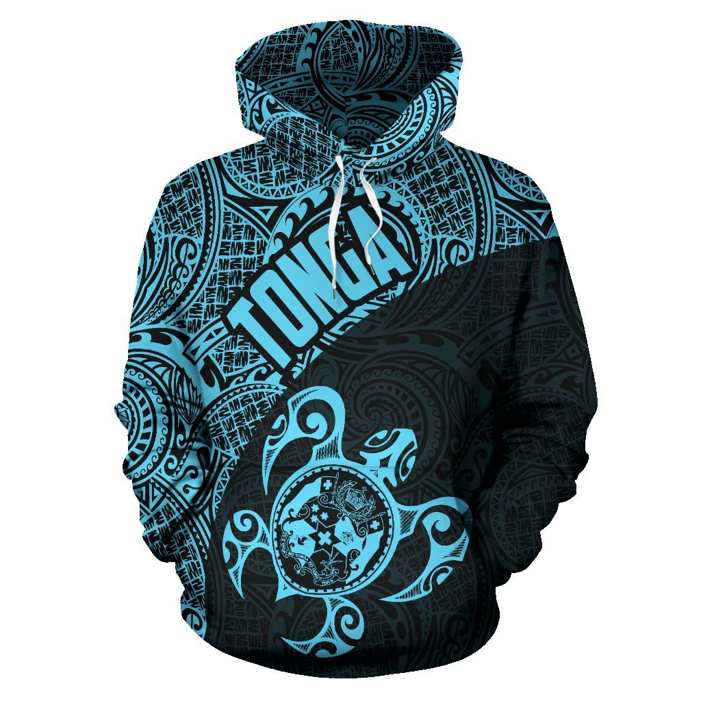 Hoodie Tonga Coat Of Arms Turtle Polynesian Pattern 03 - Vibe Hoodie Shop