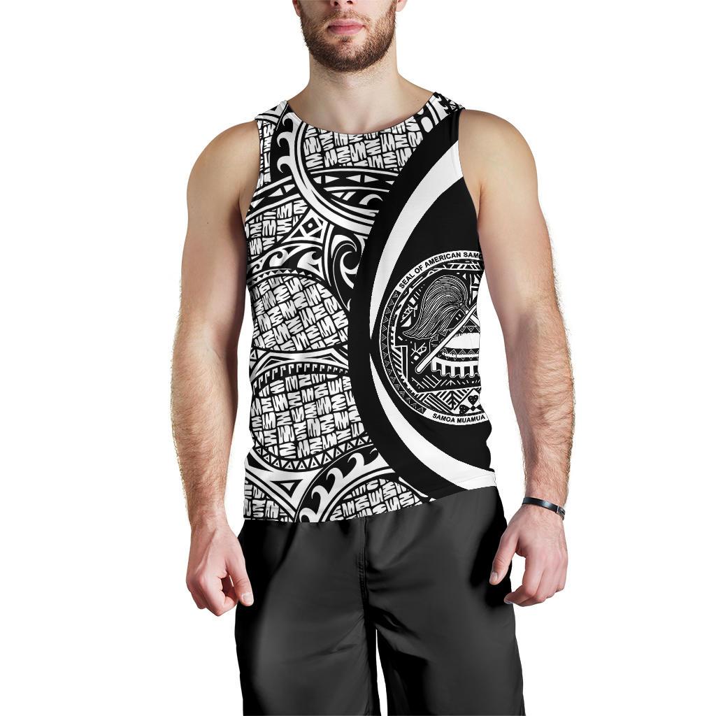 American Samoa Polynesian Men's Tank Top - Circle Style 01 - Vibe Hoodie Shop