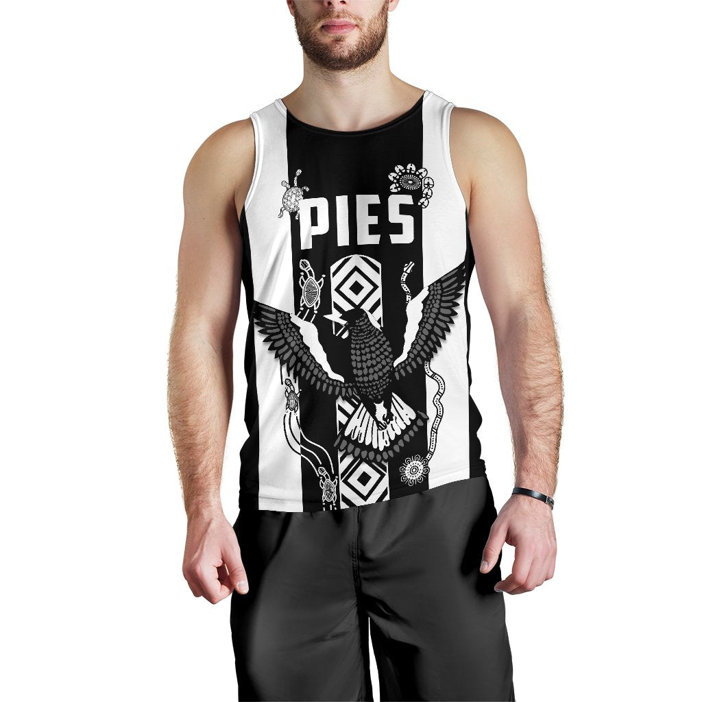 Pies Indigenous Men's Tank Top Collingwood - Vibe Hoodie Shop