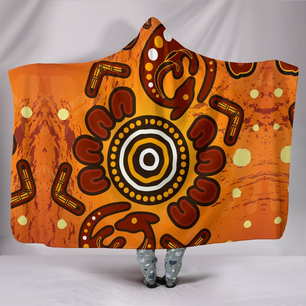 aboriginal-hooded-blanket-baby-kangaroo-and-dot-painting-patterns