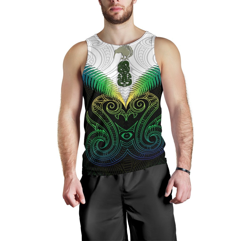 Maori Manaia New Zealand Men Tank Top Rasta - Vibe Hoodie Shop