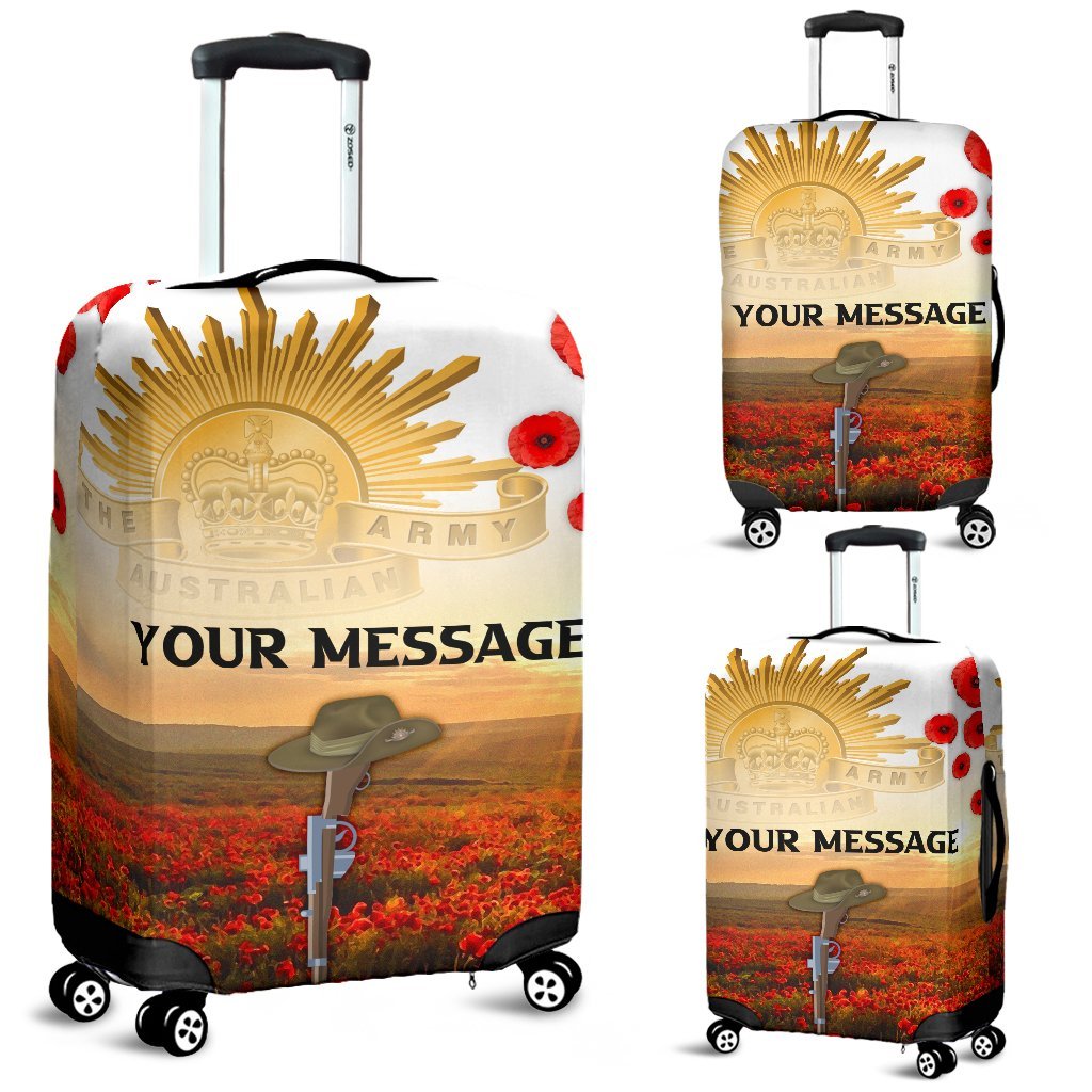 Custom ANZAC Day 2021 Luggage Covers - We Will Remember Them - Vibe Hoodie Shop