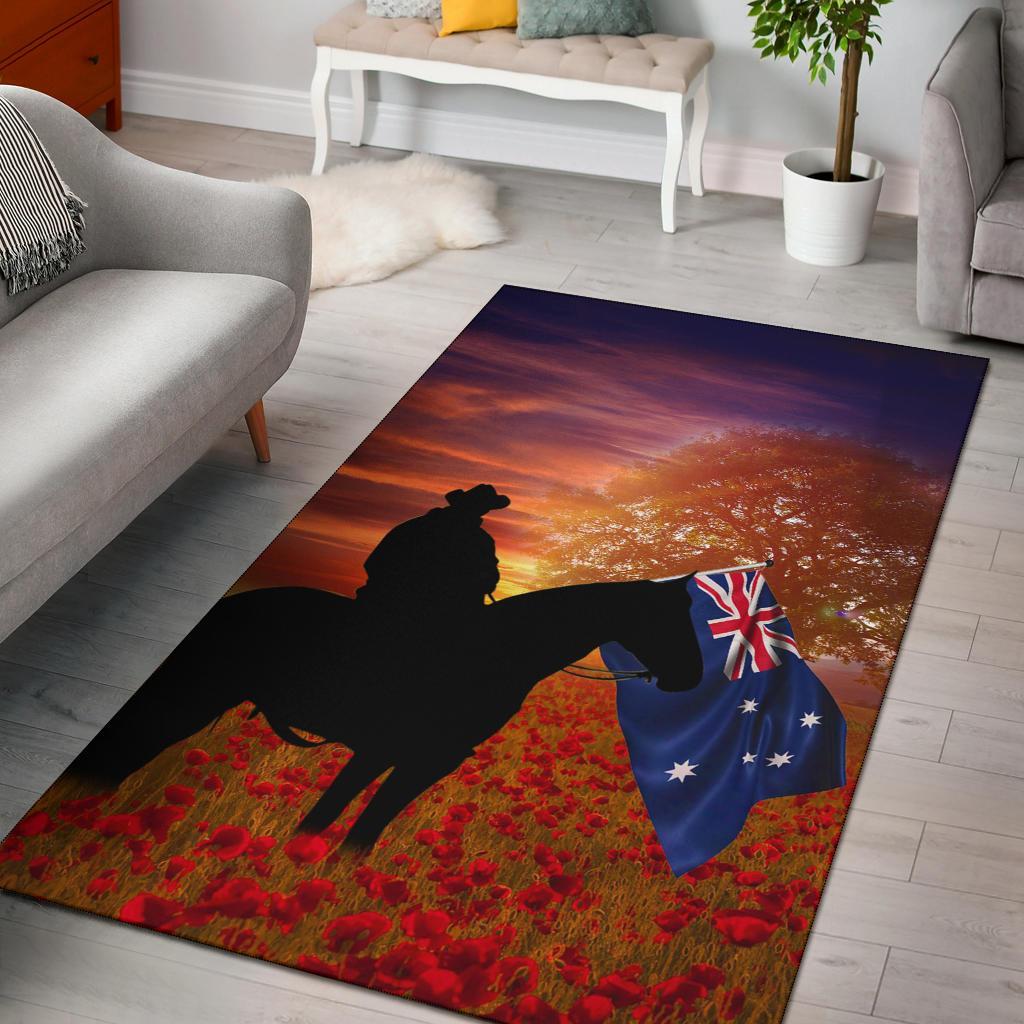 ANZAC Day 2021 Area Rug - Lest We Forget Ver01 - Vibe Hoodie Shop