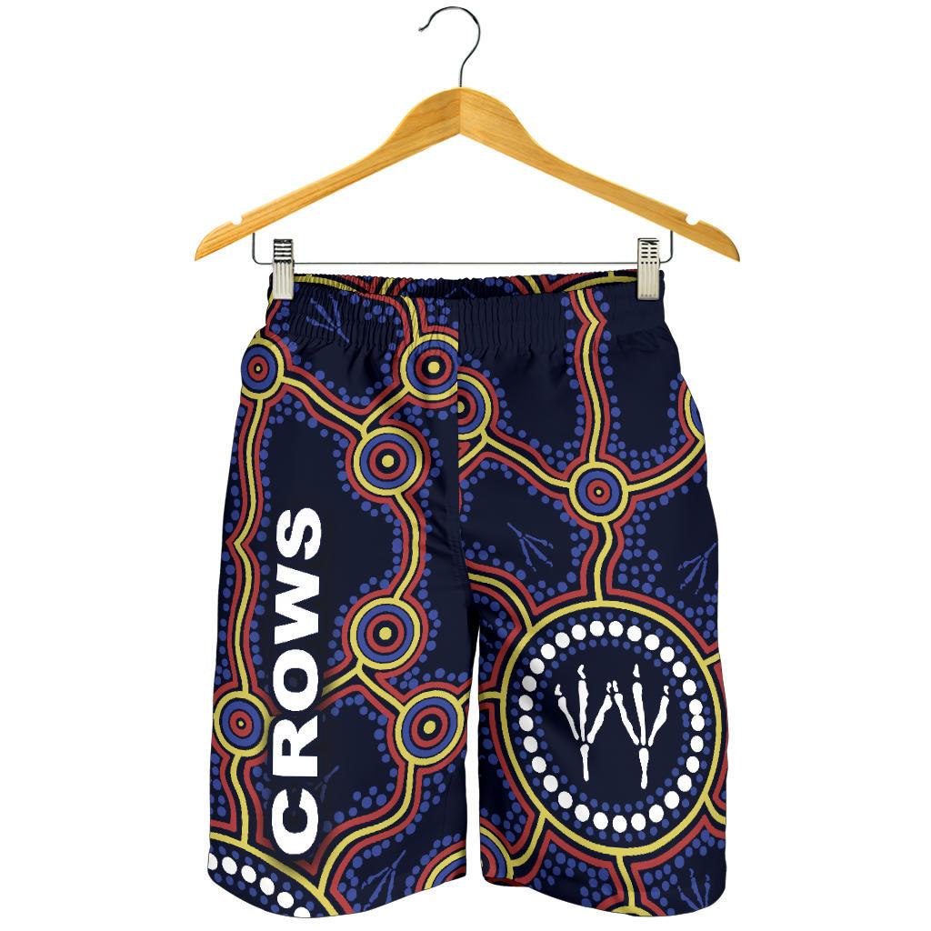 Adelaide Men Shorts Indigenous Crows Footprint - Vibe Hoodie Shop