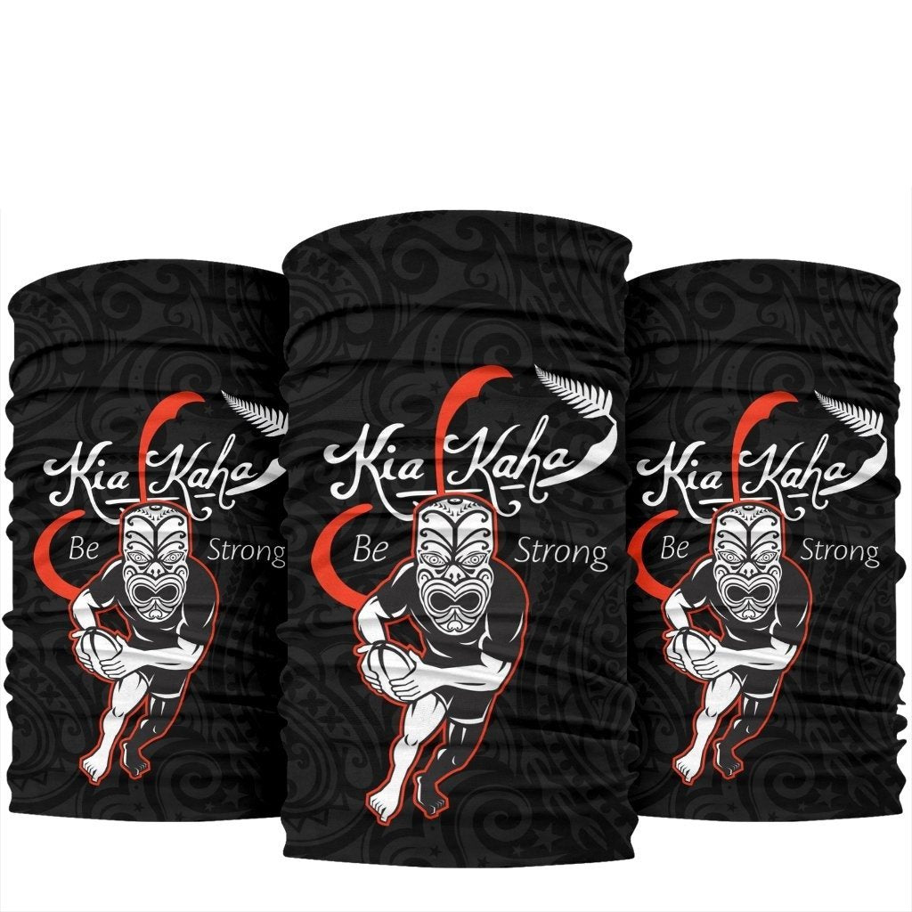 New Zealand Bandana Rugby Kia Kaha Be Strong Black - Vibe Hoodie Shop
