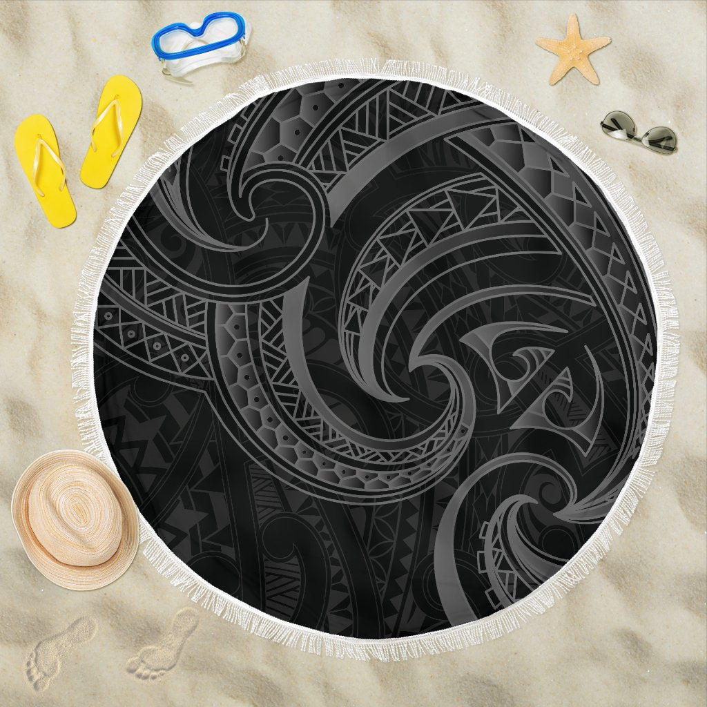 new-zealand-maori-mangopare-beach-blanket-polynesian-black