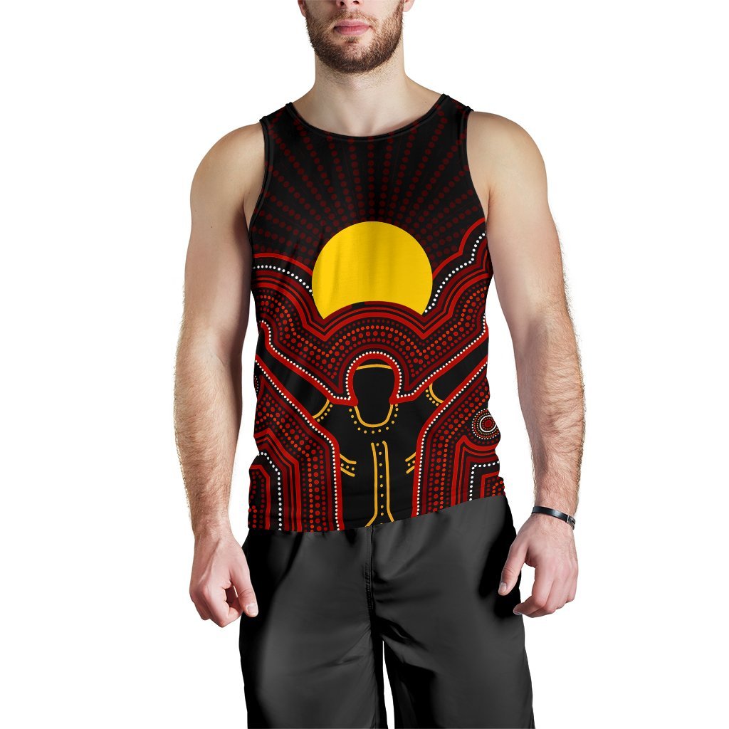 Aboriginal Men's Tank Top - The Sun Always Shines - Vibe Hoodie Shop