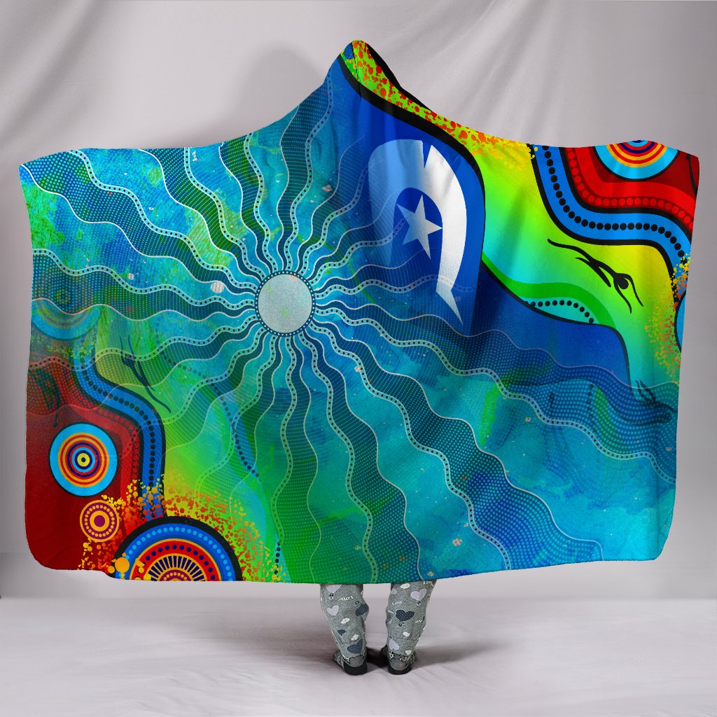 hooded-blanket-torres-strait-islanders-flag-with-aboriginal-patterns-blanket