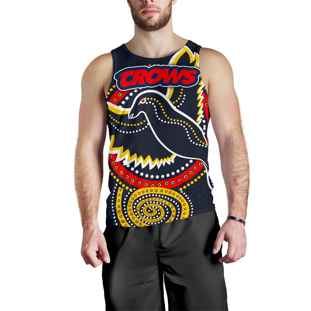 Adelaide Men Tank Top Crows Indigenous - Vibe Hoodie Shop