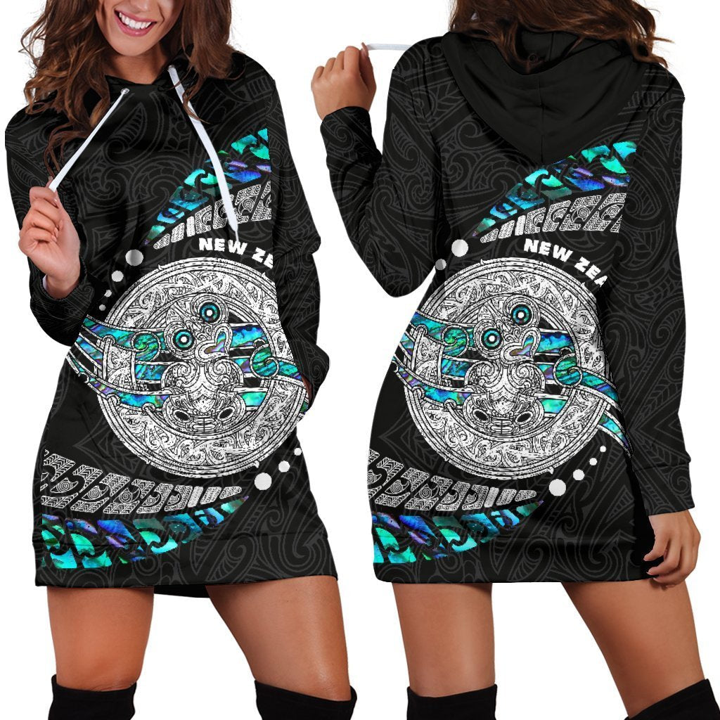 Maori New Zealand Women's Hoodie Dress Hei Tiki Sport Style - Vibe Hoodie Shop