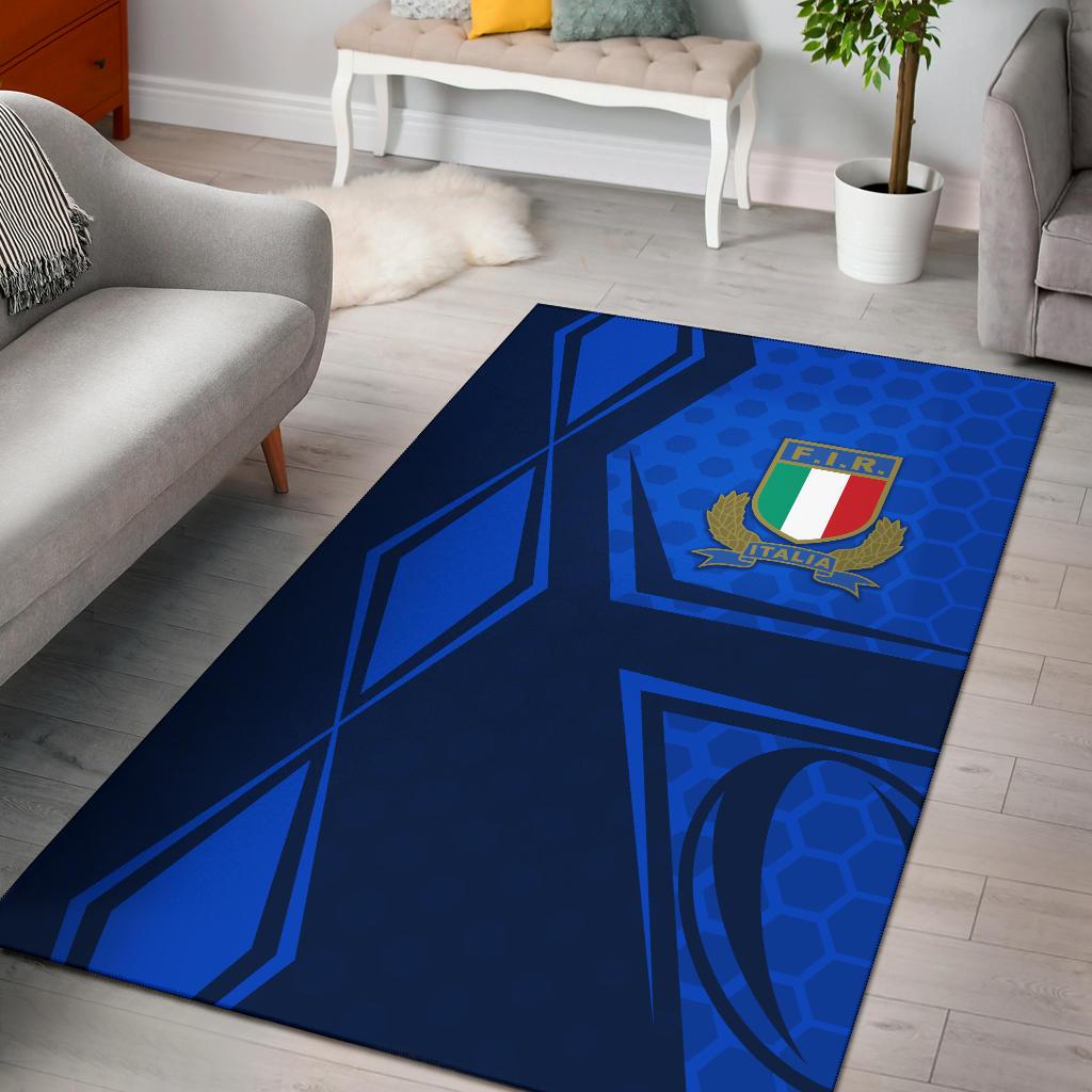 Italy Rugby Area Rug Gli Azzurri Vibes - Vibe Hoodie Shop