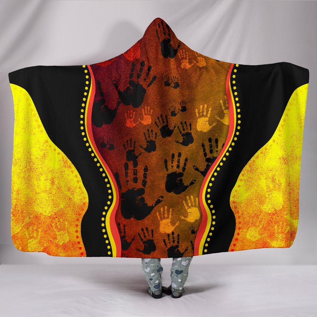 hooded-blanket-aboriginal-rock-painting-hand-art-golden-style
