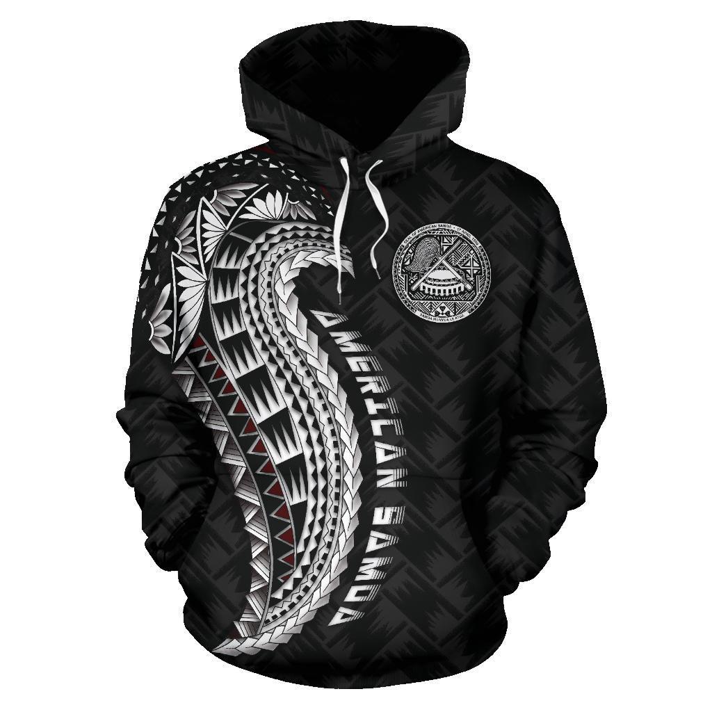 American Samoa Hoodie, American Samoa Tattoo Polynesian Wings Style - Vibe Hoodie Shop