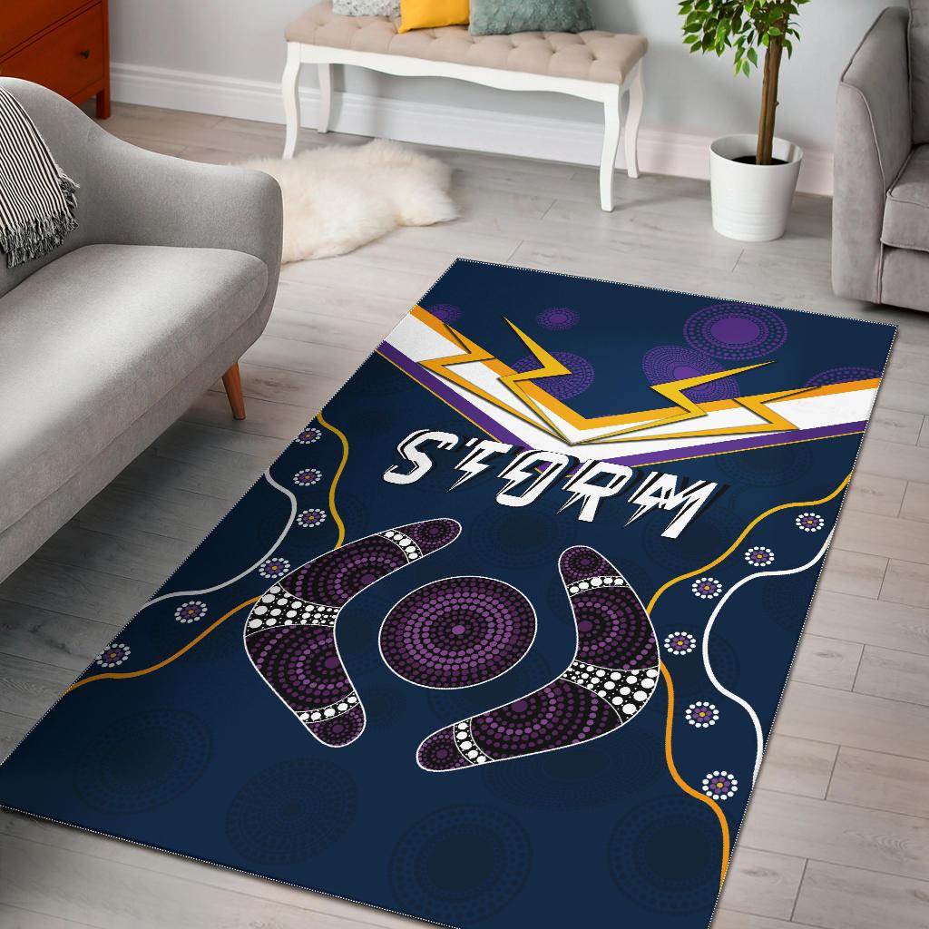 Storm Area Rug Melbourne Indigenous Champion - Vibe Hoodie Shop