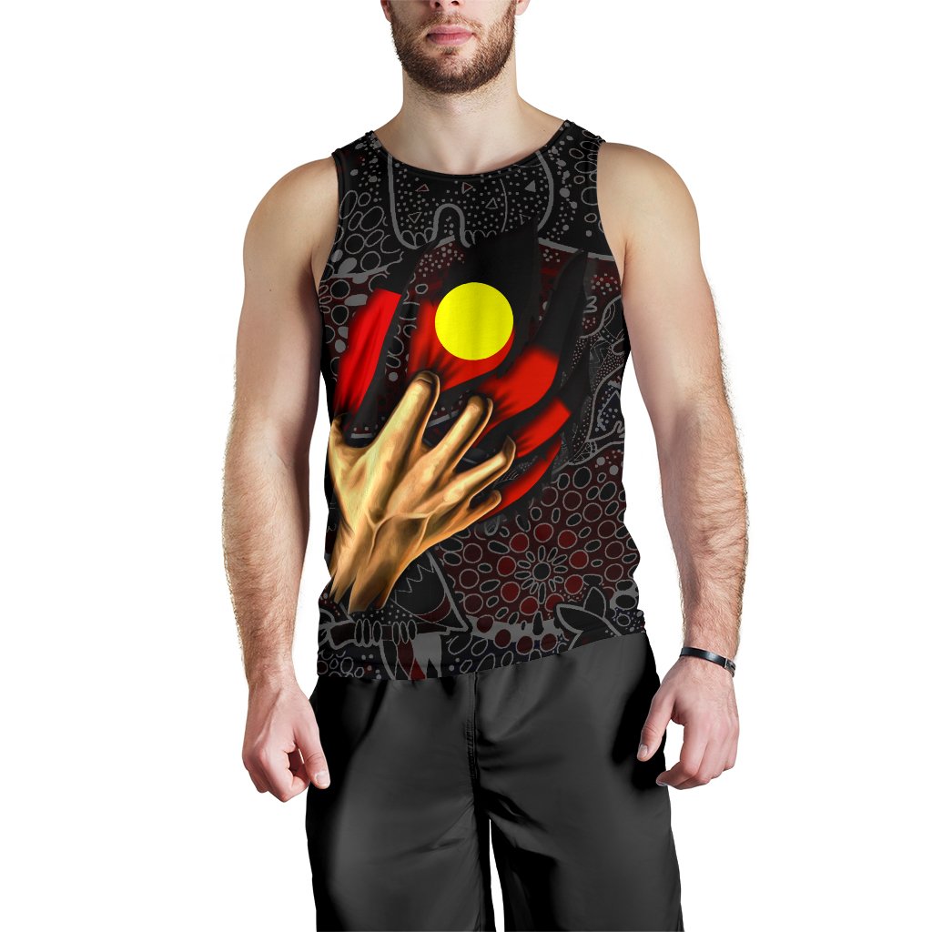 Aboriginal Men's Tank Top - Aboriginal Blood In Me - Vibe Hoodie Shop