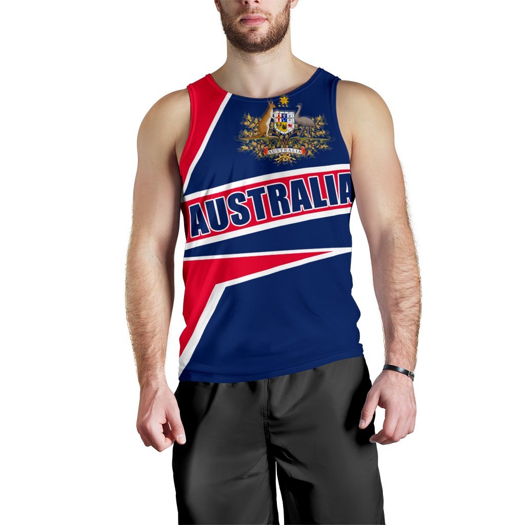 Men's Tank Top - Australian's Pride Ver01 - Vibe Hoodie Shop