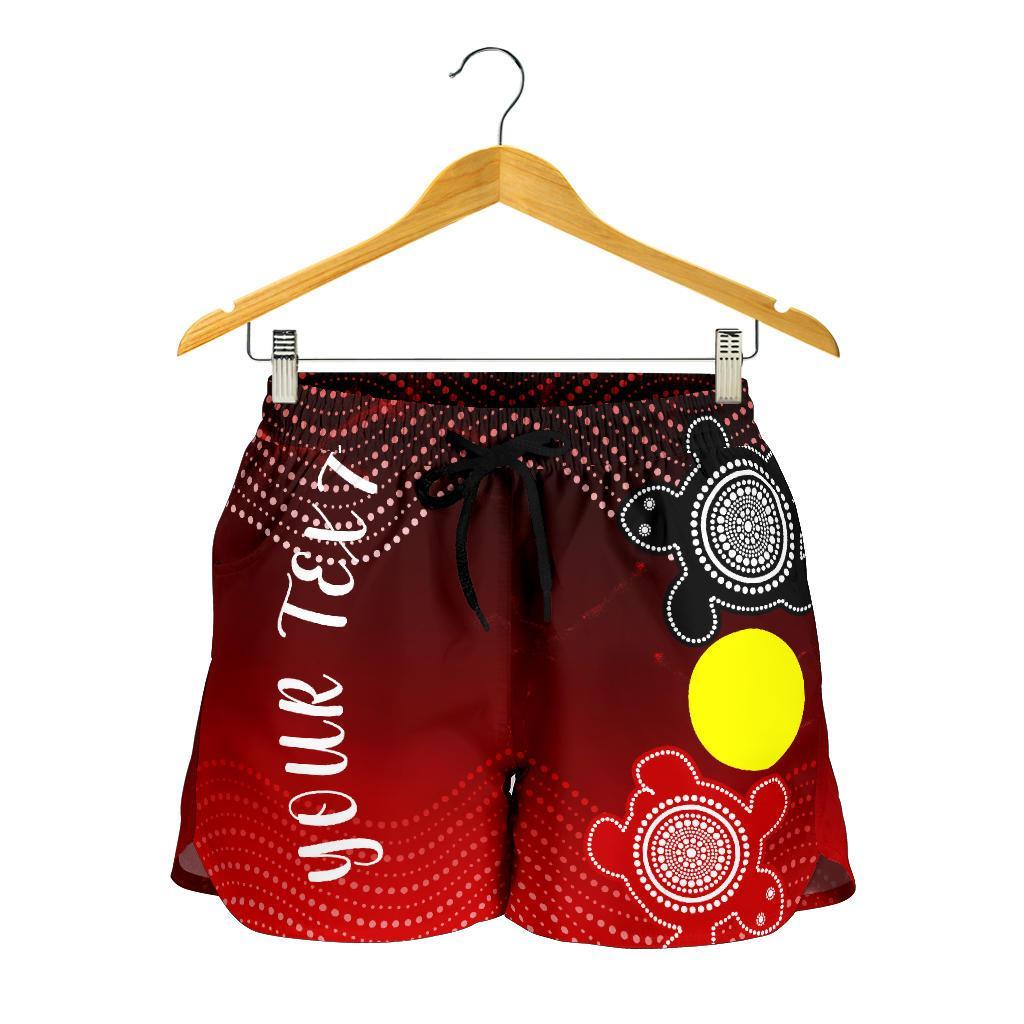 custom-aboriginal-womens-shorts-indigenous-circle-dot-painting-style