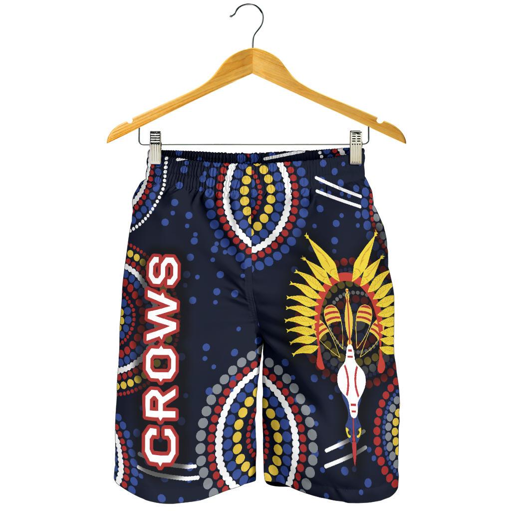 Adelaide Men Shorts Original Indigenous Crows - Vibe Hoodie Shop