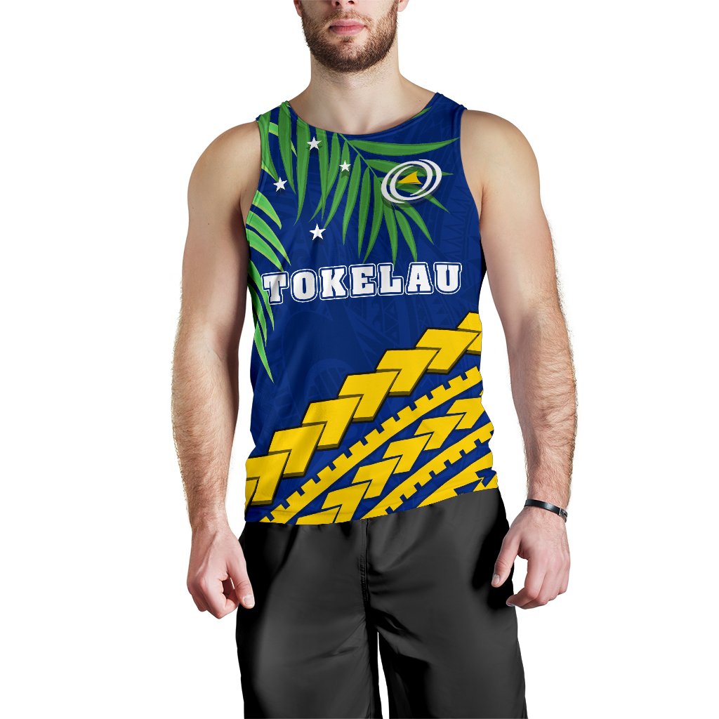 Tokelau Rugby Men Tank Top Coconut Leaves - Vibe Hoodie Shop