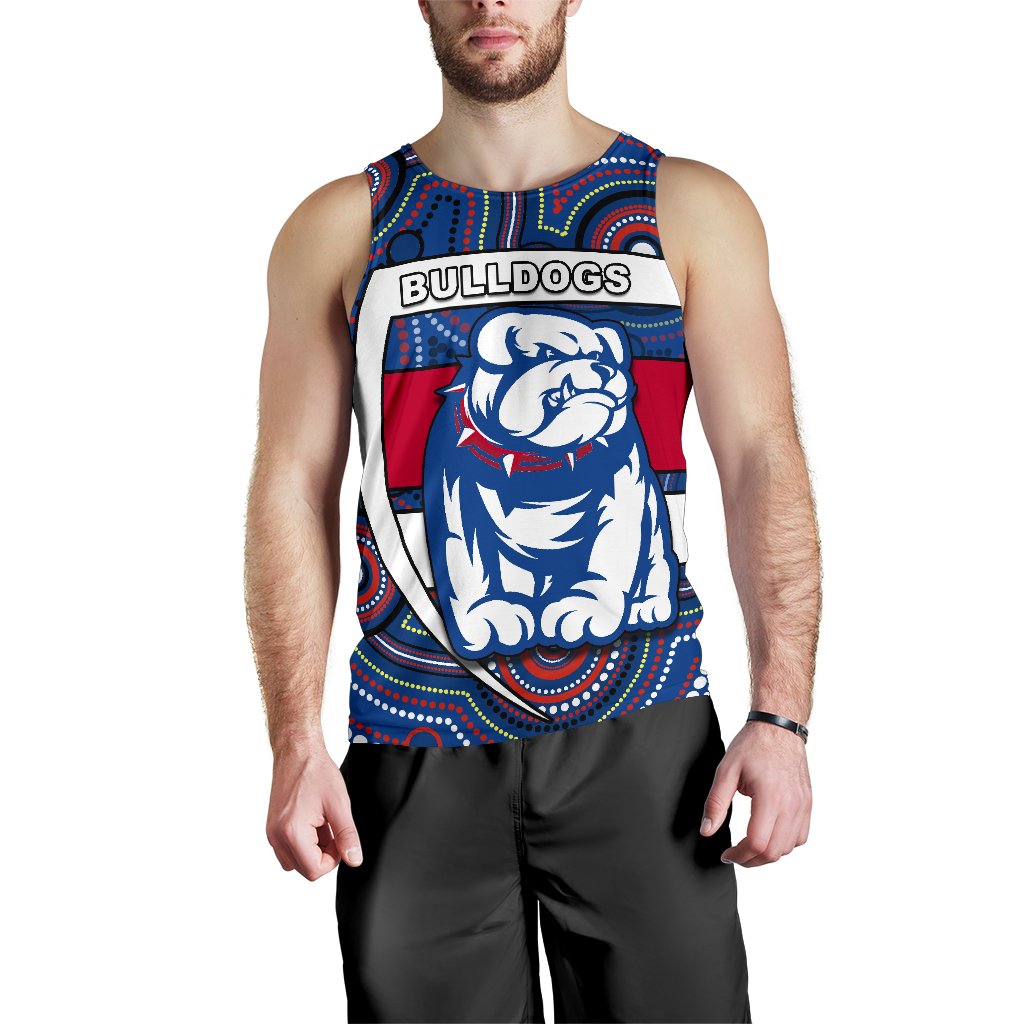 Western Football Bulldogs Men Tank Top Redamancy Indigenous Australian - Vibe Hoodie Shop