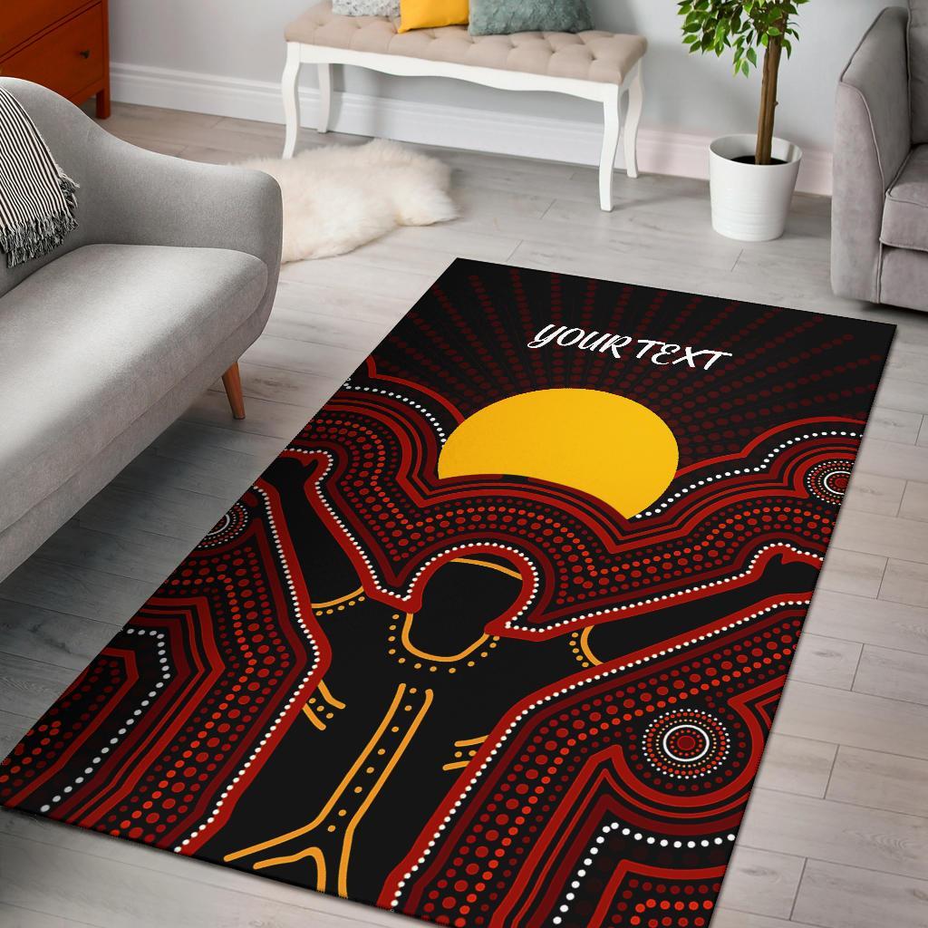 Aboriginal Personalised Area Rug - The Sun Always Shines - Vibe Hoodie Shop