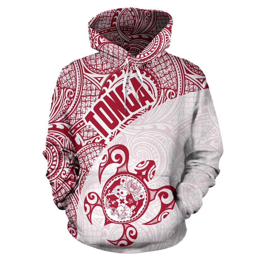 Hoodie Tonga Coat Of Arms Turtle Polynesian Pattern 06 - Vibe Hoodie Shop