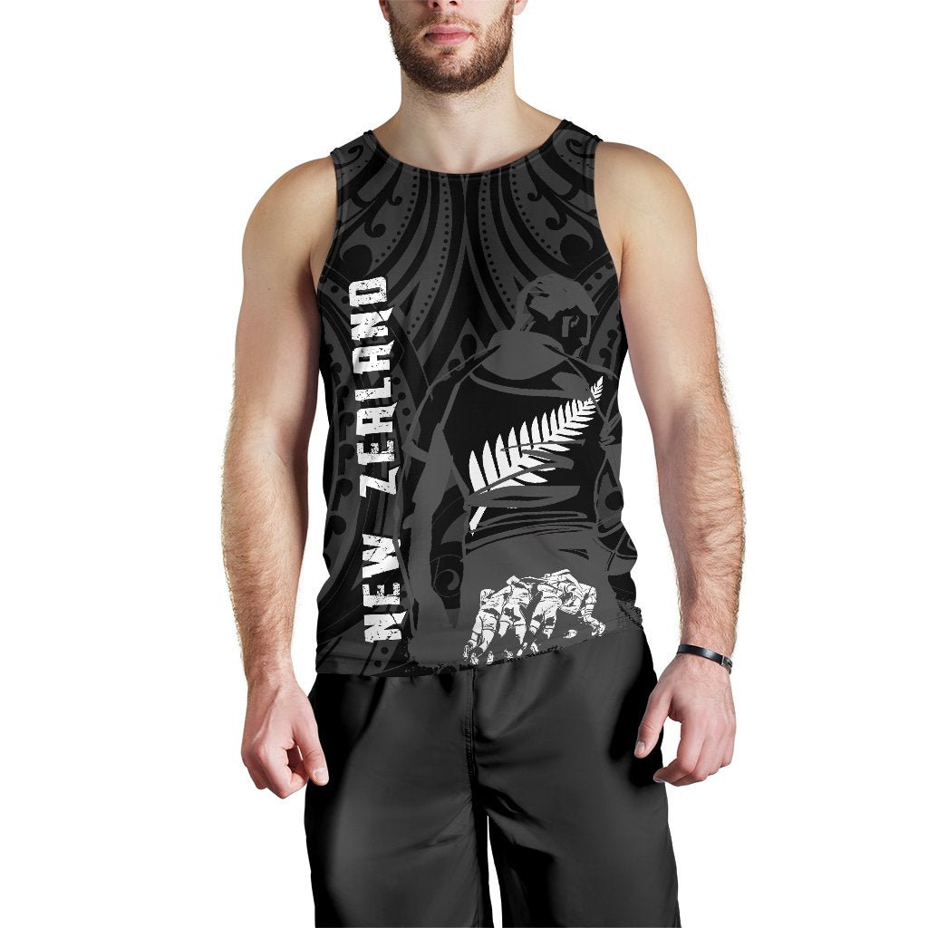 New Zealand Flag Men's Tank Top - Rugby Winner - Vibe Hoodie Shop