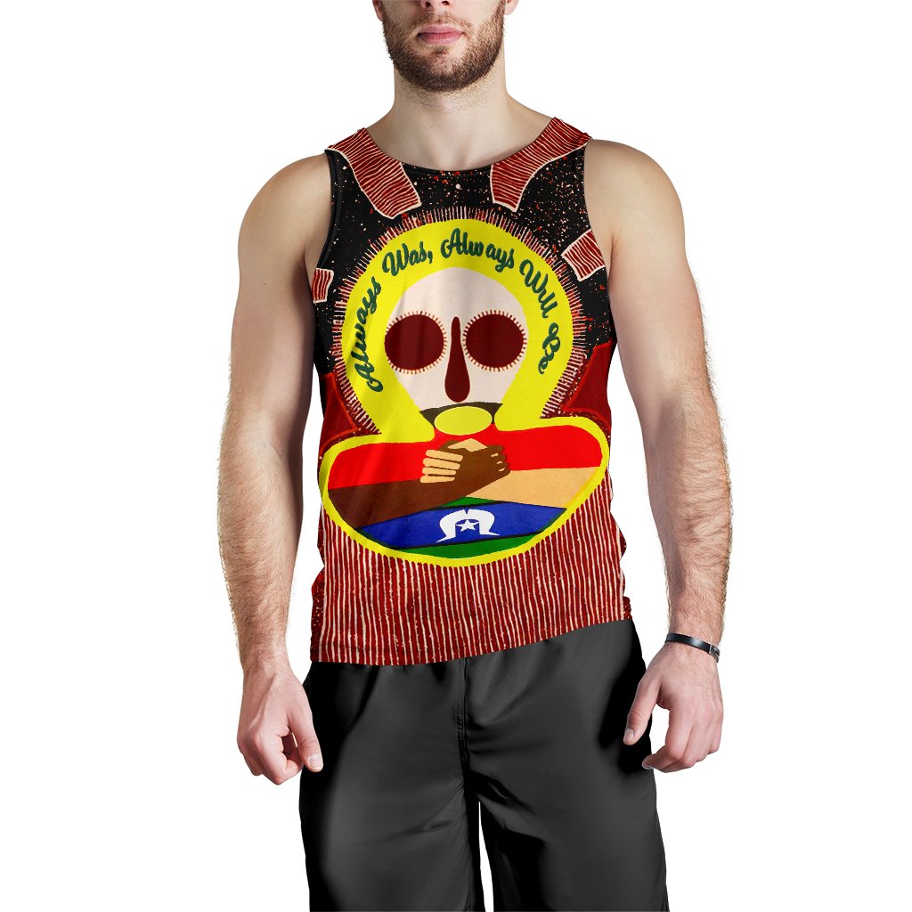 Aboriginal and Torres Strait Islanders Men's Tank Top - NAIDOC Style - Vibe Hoodie Shop