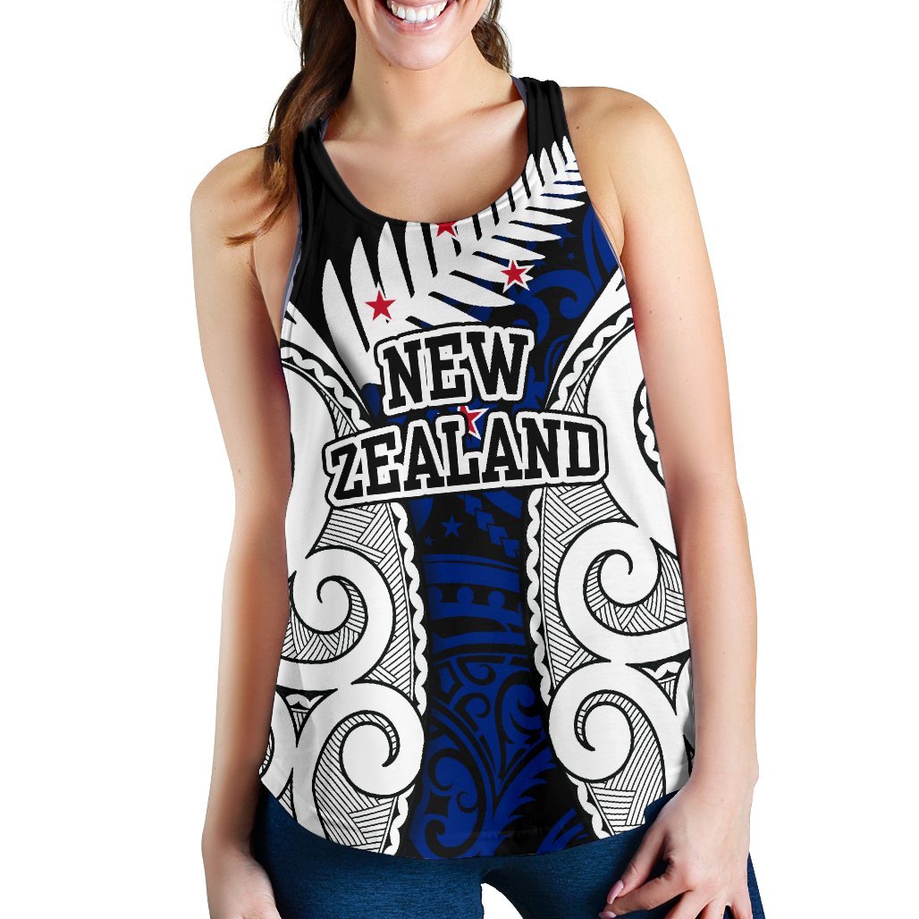 New Zealand Maori Special Women's Racerback Tank Top - Vibe Hoodie Shop