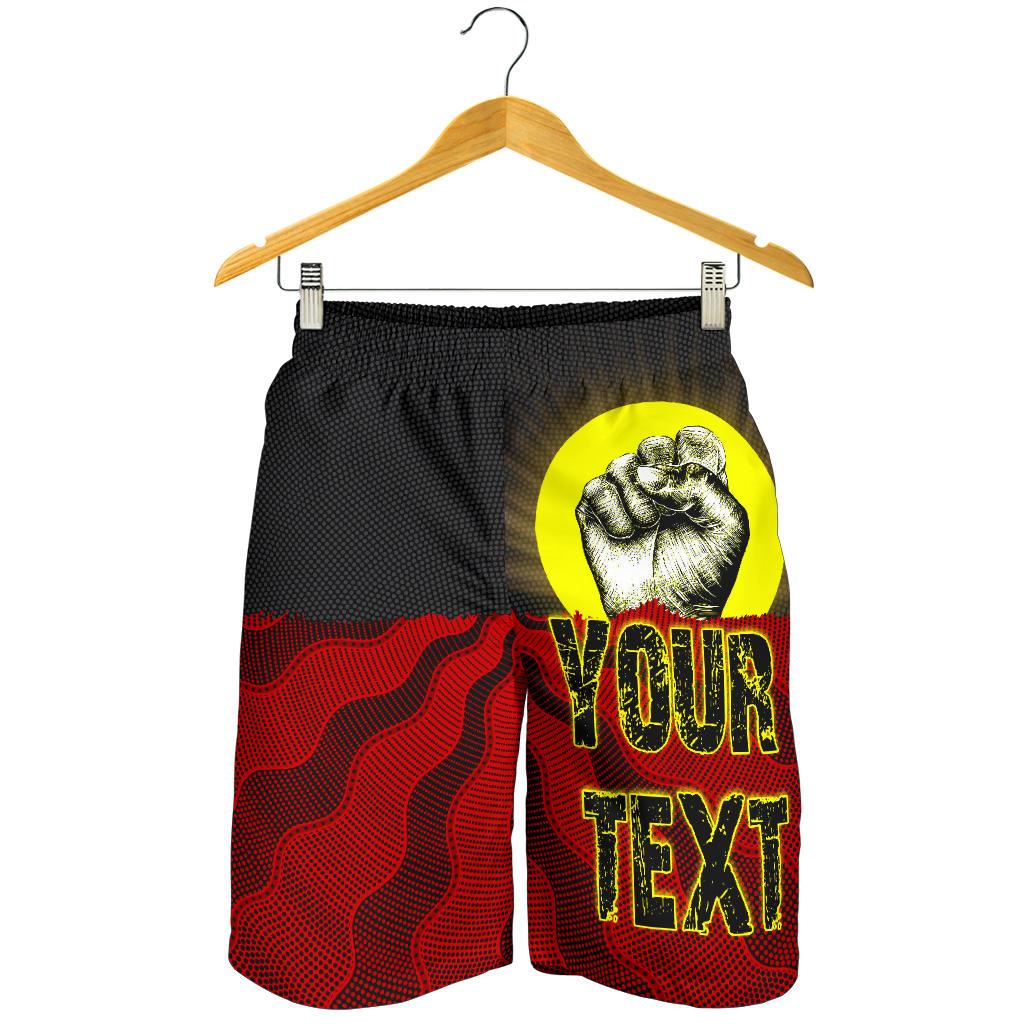 Custom Aboriginal Men's Shorts, Black Lives Matter Sun Dot Painting - Vibe Hoodie Shop