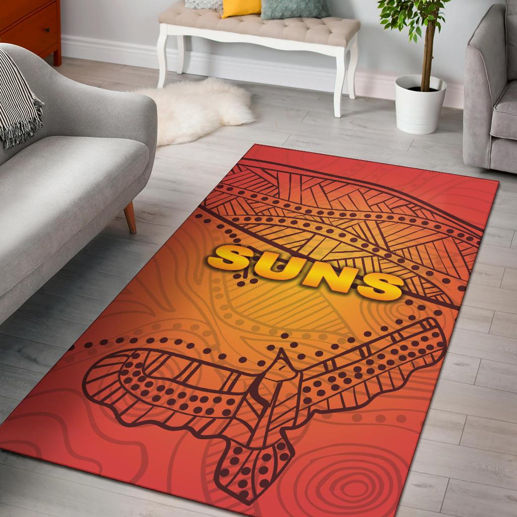 Gold Coast Area Rug Suns Simple Indigenous - Vibe Hoodie Shop