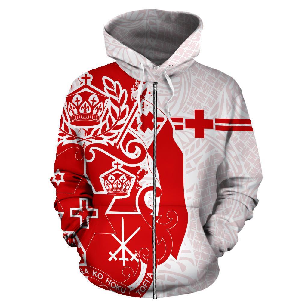 Zip Up Hoodie Tonga Polynesian - Mystic Style - Vibe Hoodie Shop